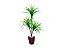 Planta Artificial Árvore Yucca Verde 1,10m Kit + Vaso S. Marrom 30cm - Imagem 1