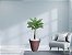 Planta Artificial Árvore Palmeira Real Toque 1,2m kit + Vaso Redondo D. Grafiato Marrom 40cm - Imagem 2
