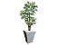 Planta Artificial Árvore Palmeira Phoenix 1,77m kit + Vaso Trapézio D. Grafiato Cinza 40cm - Imagem 1