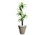 Planta Artificial Árvore Yucca 1,60m Kit + Vaso Redondo D. Grafiato Bege 40cm - Imagem 1