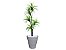 Planta Artificial Árvore Yucca 1,60m Kit + Vaso Redondo D. Grafiato Cinza 40cm - Imagem 1