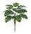 Planta Árvore Artificial Costela-de-Adão Real Toque Verde 90cm - Imagem 1