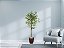 Planta Artificial Ficus Verde Creme 1,5m kit + Vaso S. Marrom 30 cm - Imagem 2