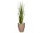 Planta Árvore Artificial Grass 1,20 m Kit + Vaso E. Bege 30 cm - Imagem 1