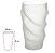 Vaso Decorativo Vidro Transparente Fosco 43cm - Imagem 1