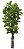 Planta Árvore Artificial Ficus Lyrata Real Toque X114 Verde 1,85m - Imagem 1