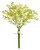Folhagem Artificial Flor Mini Ramalhete C/Fita X7 Branco 32cm - Imagem 1