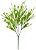 Folhagem Artificial Flor Mini X20 Verde Branco 35cm - Imagem 1