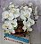 Arranjo Com 4 Orquídeas Branca Vaso Cobre 28cm - Imagem 2