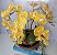 Arranjo Com 4 Orquídeas Amarela Vaso Cobre 28cm - Imagem 2