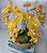Arranjo Com 4 Orquídeas Amarela Vaso Fendi 28cm - Imagem 2