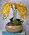 Arranjo Com 4 Orquídeas Amarela Vaso Fendi 28cm - Imagem 1
