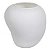 Vaso Decorativo Vidro Branco 18cm - Imagem 1