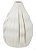 Vaso Decorativo Cerâmica Branco 16,3cm - Imagem 1