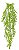 Planta Artificial Pendentes Folha C/Print Verde Frosted 80cm - Imagem 1