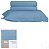 Jogo Cama King Microfibra 4 Pcs Day By Day Azul - Imagem 1