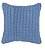 Almofada Croche Inove D&A  Azul 45x45cm - Imagem 1
