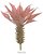 Planta Artificial Suculenta Agave Vermelho 2T Outono 17cm - Imagem 1