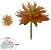 Planta Artificial Suculenta Laranja Verde 15cm - Imagem 1