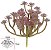 Planta Artificial Suculenta Echeveria Vermelho 12cm - Imagem 1