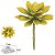 Planta Artificial Suculenta Amarelo 13cm - Imagem 1