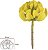 Planta Artificial Suculenta Amarelo 17cm - Imagem 1