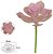 Planta Artificial Suculenta Rosa 16cm - Imagem 1
