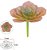 Planta Artificial Suculenta Salmon Verde Frosted 9cm - Imagem 1