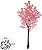Planta Árvore Artificial Cerejeira X288 Rosa 1,6m - Imagem 1