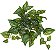 Planta Artificial Pendurar Gerânio Real Toque C/UV X58  Verde Creme 30cm - Imagem 1