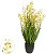 Folhagem Artificial Grass Orquidea Dancante C/Pote X3 Amarelo 90cm - Imagem 1