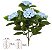 Planta  Artificial Hortensia X44 Azul 70cm - Imagem 1