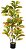 Planta Árvore Artificial Cróton Real Toque C/Pote X114 Verde Laranja 1,20cm - Imagem 1