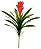 Folhagem Bromelia Real Toque X16 Vermelho 55cm - Imagem 1