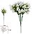Folhagem Pick Flor Mini Plt. X5 Branco 25cm com 6 Hastes - Imagem 1