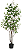 Planta Árvore Artificia Folha Pu C/Pote X150 Verde 1,20cm - Imagem 1