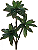 Planta Árvore Artificia Cordyline X45 Verde Vermelho 1,77cm - Imagem 1