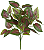 Planta Artificial Folhagem Philo Forracao Real Toque X45 Verde Vinho 47cm - Imagem 1