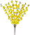 Planta Artificial Buque Flor Cerejeira X90 Amarelo 60cm - Imagem 1