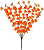 Planta Artificial Buque Flor Cerejeira X90 Laranja 60cm - Imagem 1