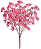 Planta Artificial Buque Cerejeira X150 Rosa Outono 52cm - Imagem 1