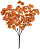 Planta Artificial Buque Cerejeira X150 Ocre Outono 52cm - Imagem 1