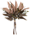 Planta Artificial Buque Folha Misto Ramalhete C/Fita X5 Cha Outono 36cm - Imagem 1