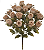 Planta Artificial Buque Rosa Cabbage X18 Cha Outono 43cm - Imagem 1