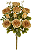 Planta Artificial Buque Rosa Microp. X10 Cha Outono 48cm - Imagem 1