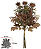 Planta Artificial Buque Mamona Ramalhete C/Fita X6 Ocre Outono 44cm - Imagem 1