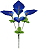 Planta Artificial Buque Copo De Leite Microp. X5 Azul 32cm - Imagem 1