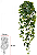 Planta Artificial Folhagem Pendurar Hera Real Toque X191 Verde Frosted 83cm - Imagem 1