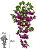Planta Artificial Folhagem Bougainville Pendurar X123 Fucsia 75cm - Imagem 1
