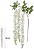 Haste Flor Artificial Vistéria X168 Creme 1,03m - Imagem 1